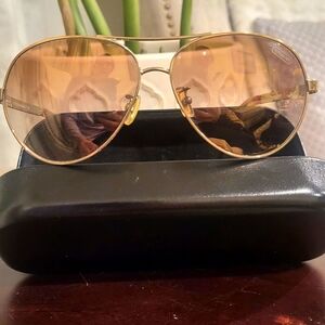 Coach Gold Aviator Sunglasses